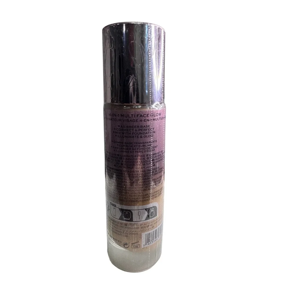 Revolution Makeup Bright Light 4-in-1 Face Glow Illuminate Medium 0.77oz 23ml